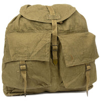 Thumbnail for Authentic Czech Army Linen Backpack (Used)