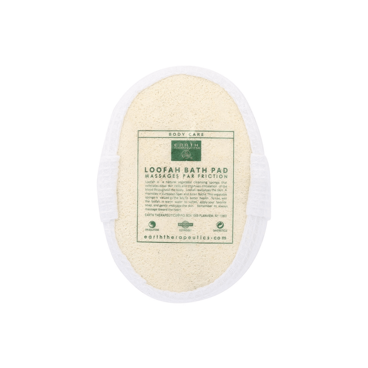 Earth Therapeutics Loofah Waffle Puff Sponge Bath Pad
