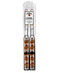 Thumbnail for Jim Beam 2-Pack Kabob Grilling Baskets Heavy-Duty Eco-Friendly Ergonomic 19.25