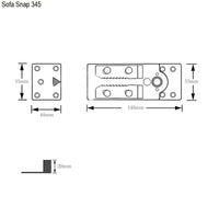 Thumbnail for Sofa Snap Sectional Couch Connector