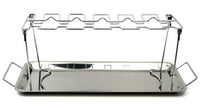 Thumbnail for Kuchenprofi 12 Slot Chicken Leg Grilling Rack, Poultry BBQ