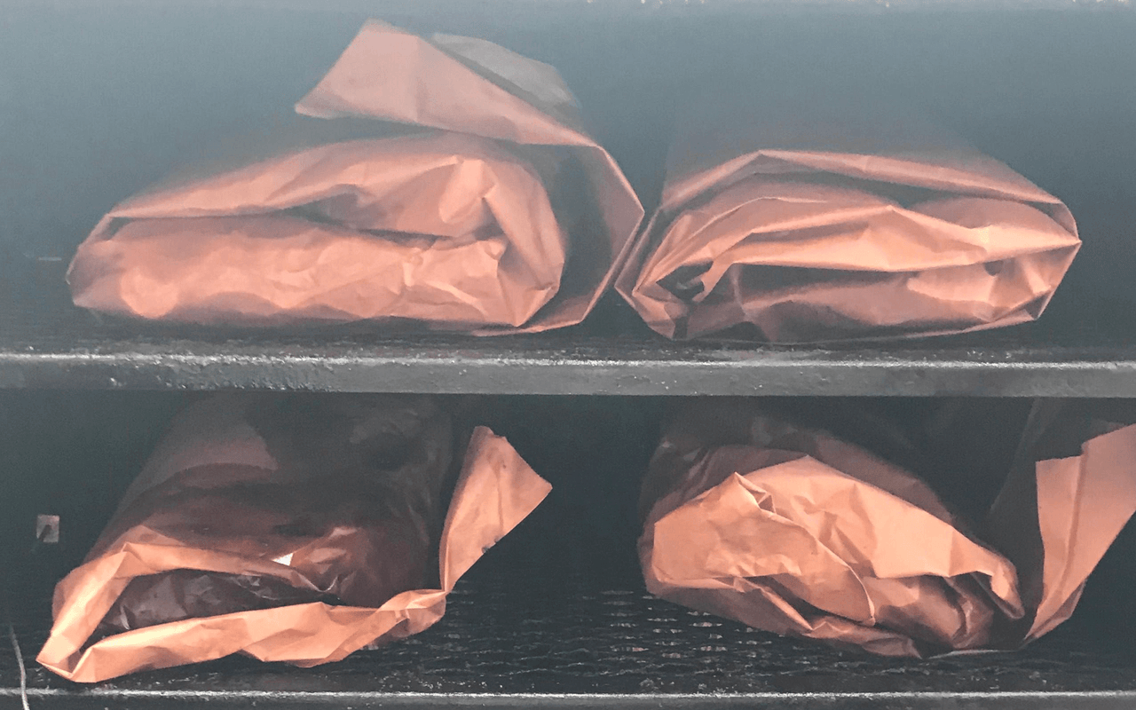 Cucina Chef HD 40# Peach/Pink Butcher 24” Wide Paper Roll, 700 Feet