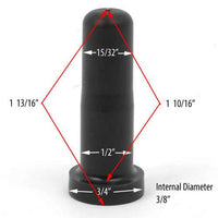 Thumbnail for Plastic Bed Frame Caster Insert Plugs, 1/2-Inch Outside Diameter, Set of 4
