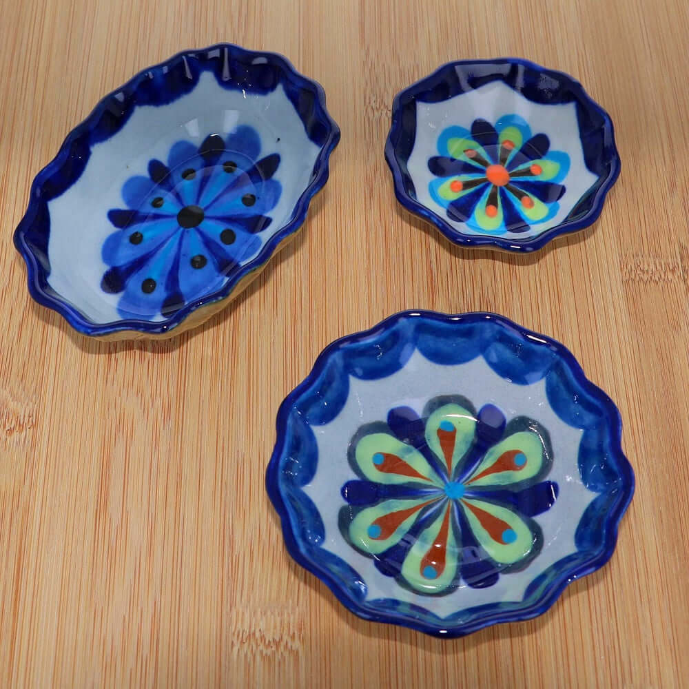 Handmade Fair Trade Tapas Dipping Bowl Trio, Guatemala