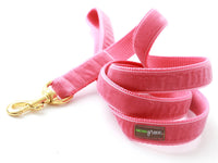Thumbnail for Canine Envy Vintage Velvet Dog Leashes ♡ Primrose Pink
