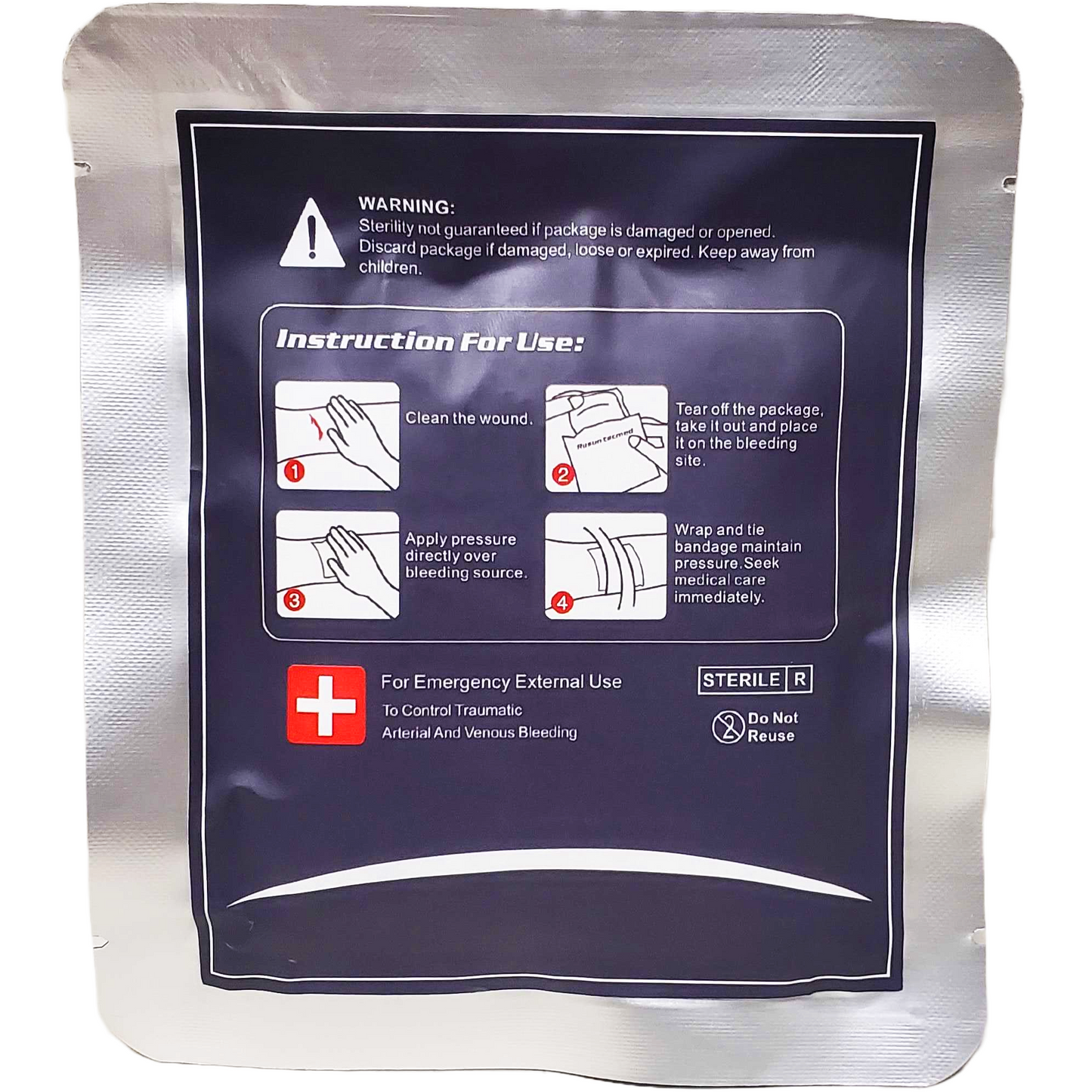 Mollywhopper First-Aid Zeolite Hemostatic Granule Pouch 30-Second Blood Stopper