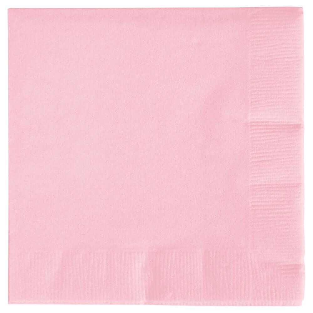 Creative Converting Classic Pink 3-Ply Beverage Napkin, 50 Pack