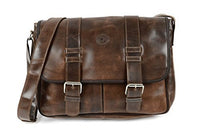 Thumbnail for Corsa Miglia Havana Vintage Inspired Leather Messenger Computer Bag by Piel