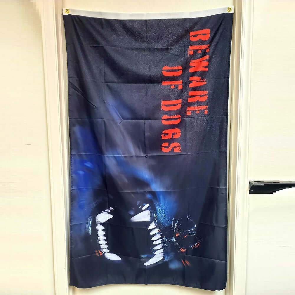 Flags Unfurled "Beware of Dogs" 3’ x 5’ Caution Warning Flag