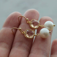Thumbnail for Gold Blush Freshwater Pearl Earrings