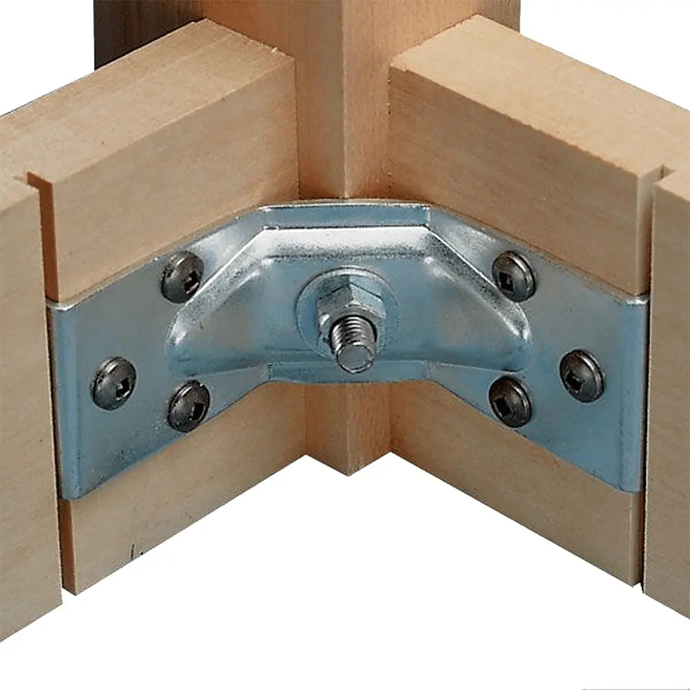 Hafele 641.00.901 Galvanized Steel Corner Brace 40mm Height