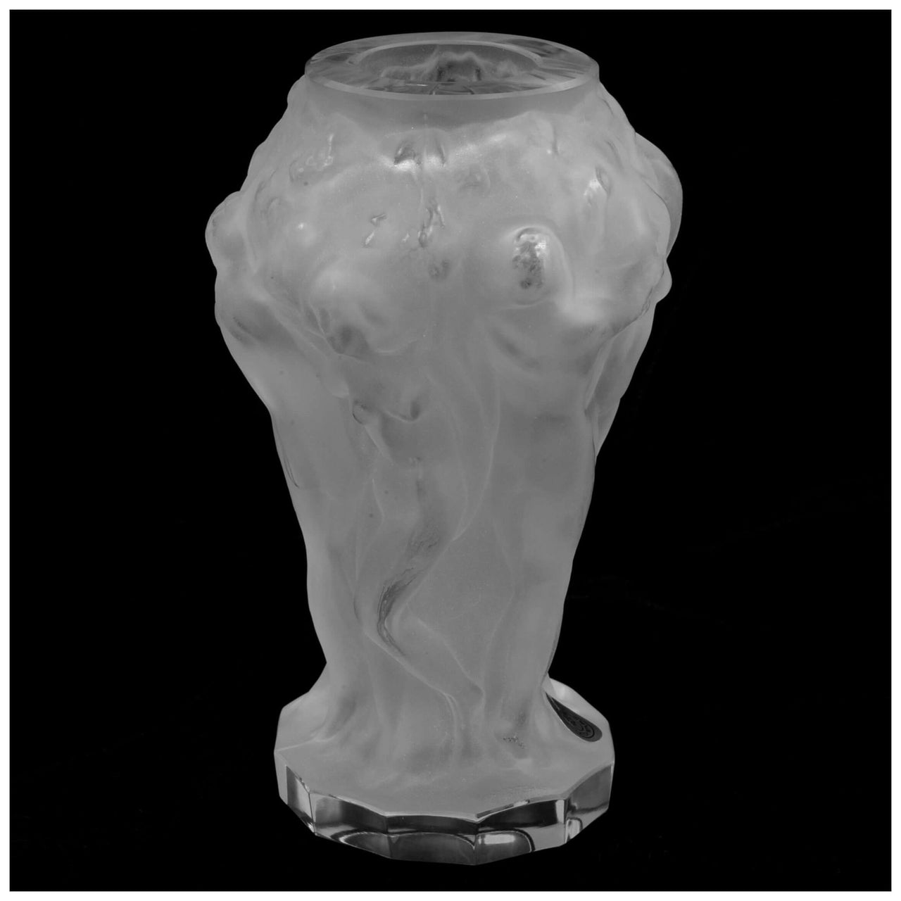 Small Matte Crystal Handmade Vase (White)