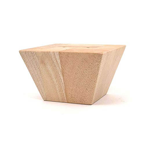 Leg Daddy 3" Unfinished Morgan Square Tapered Sofa Leg, Set of 2