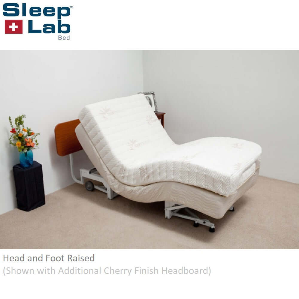 SleepLab Bed Home 300X-5F Hi-Low Adjustable Bed Base with Trendelenburg + Cardiac Chair