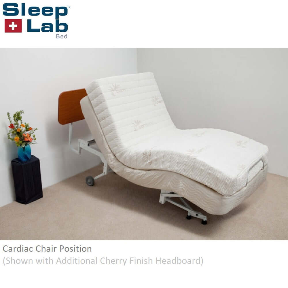 SleepLab Bed Home 300X-5F Hi-Low Adjustable Bed Base with Trendelenburg + Cardiac Chair