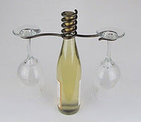 Thumbnail for Metrotex Meteor Wine Bottle Topper Two Stem Holder