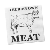 Thumbnail for I RUB MY OWN MEAT Funny Party Boutique Cocktail Napkins, 5