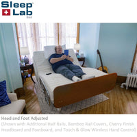 Thumbnail for SleepLab Bed 600X-5F Heavy Duty Hi-Low Adjustable Bed Base with Trendelenburg + Cardiac Chair