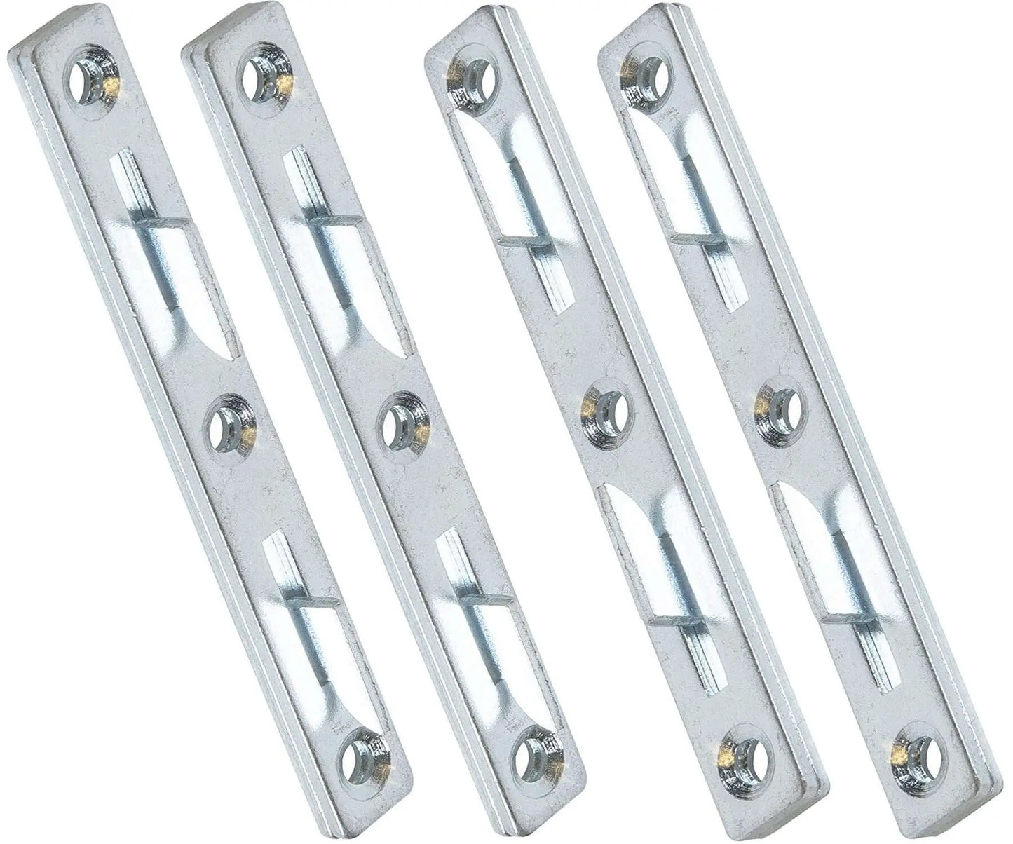 Bed Claw Extended Wood Bed Frame Rail Connecting Fittings with Square Corners, 127 mm Long, Set of 4