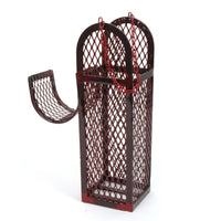 Thumbnail for Single Bottle Wine Dome with Chain, Merlot Finish