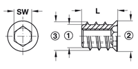 Thumbnail for Steel Screw-In Sleeve Socket with Rim, Hex Head