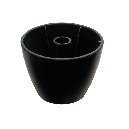 Leg Daddy 2" Deco Rounded HDPE Black Plastic Sofa Leg