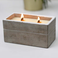 Thumbnail for Luminous Wood Wick Concrete Candles