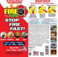 Thumbnail for Fire Gone 16 oz. A:B:C Multiple Use Fire Suppressant