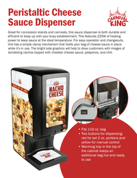Thumbnail for Carnival King CD225 Peristaltic Cheese Sauce Dispenser - 120V, 225W