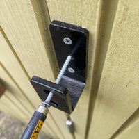 Thumbnail for bedCLAW Armor Grade Carbon Steel 2x4 Barricade Brackets for Door Stop Security