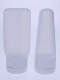Thumbnail for Semi-Opaque 2 oz. Squeezable Plastic Bottle + White Flip Top Cap | Set of 12