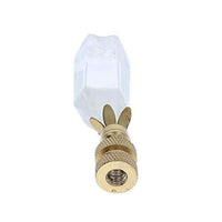 Thumbnail for Art Finial - White Crystal with Brass Base, Set of 2, Mini Works of Art, Update Your Lamps!