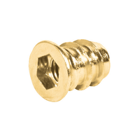 Thumbnail for Steel Screw-In Sleeve Socket with Rim, Hex Head, M6 Thread