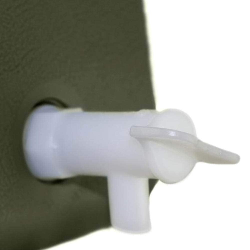 Wavian USA 5 Gal Plastic Water Jug Can Container w Pour Spout, OD Green (4 Pack)