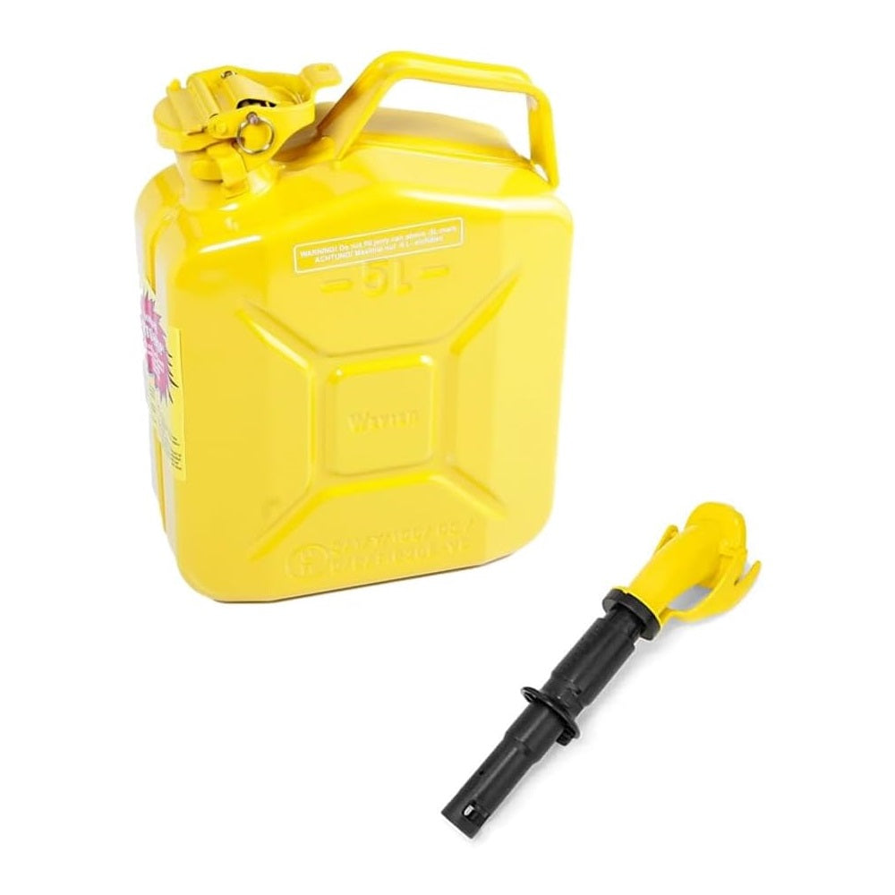 5 Liter Wavian USA Leakproof Steel Jerry Gas Can for Diesel