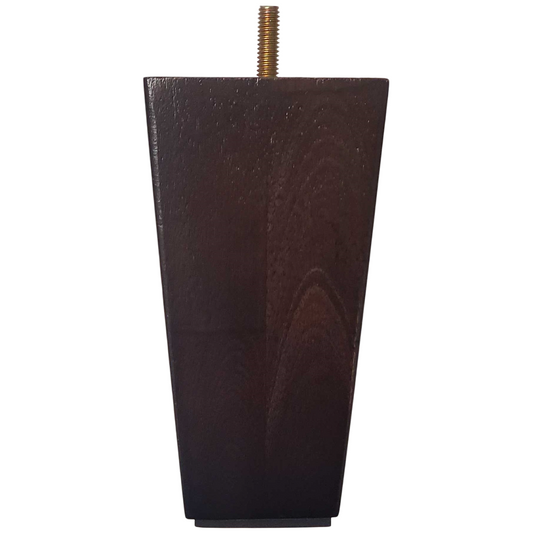 Leg Daddy 5-5/8" Espresso Tapered Wood Sofa Leg, Set of 4