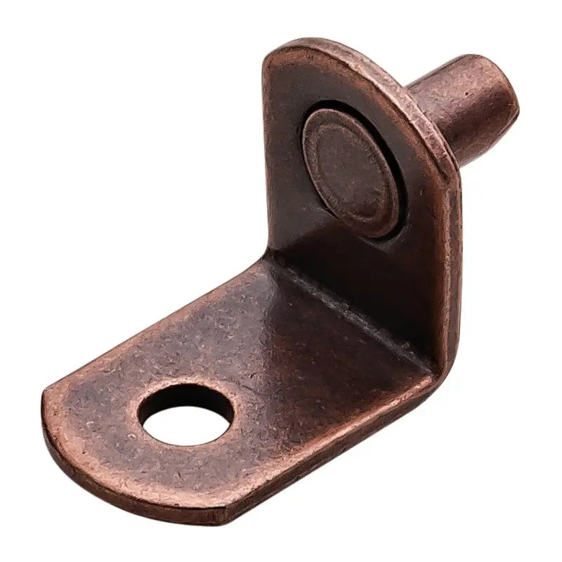 Hafele 282.11.110 Bronze 1/4" Metal Shelf Supports with Securing Hole (25 Pack) Hafele