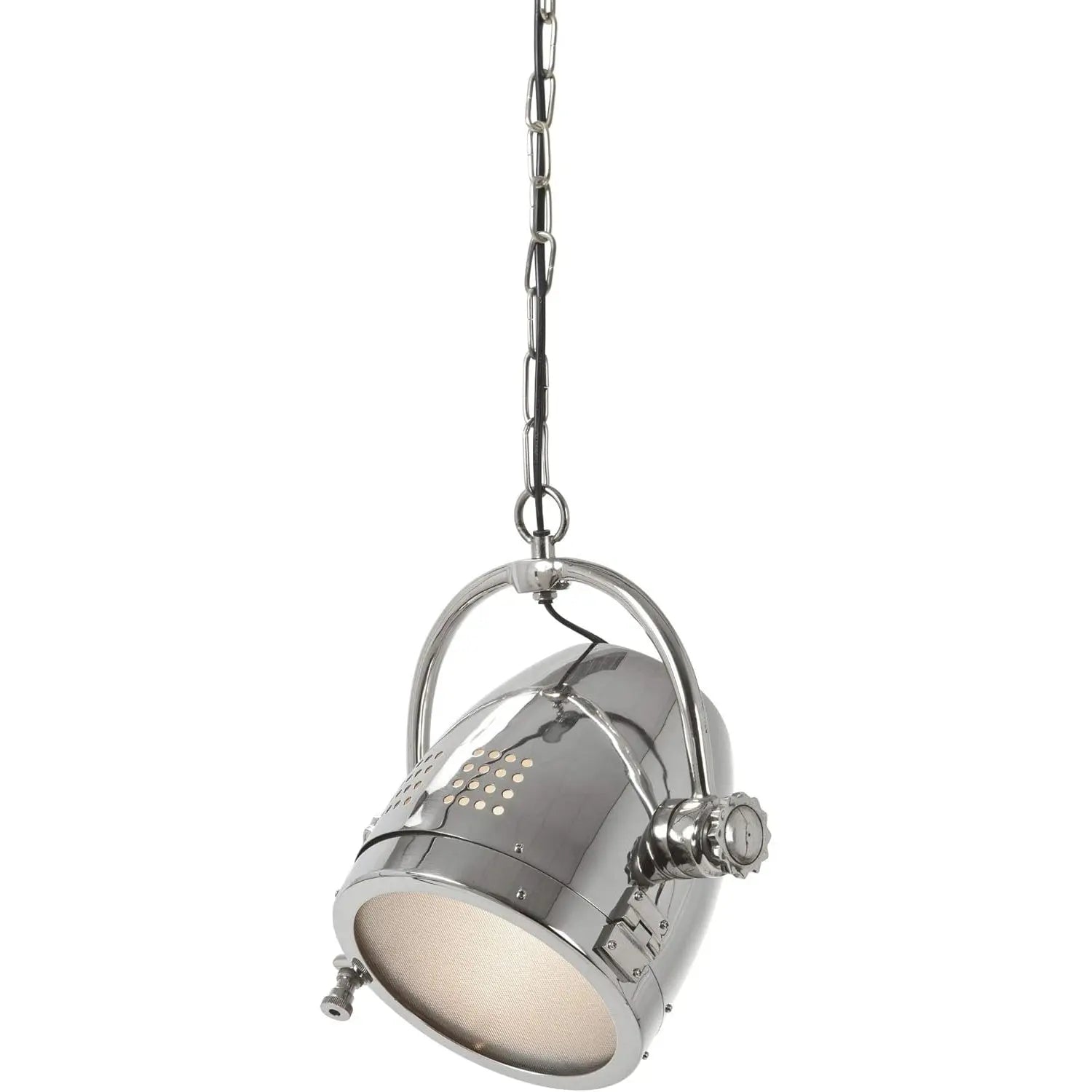 Taylor Hanging Pendant Lamp by LightMakers in Raw Nickel Finish LIGHTMAKERS