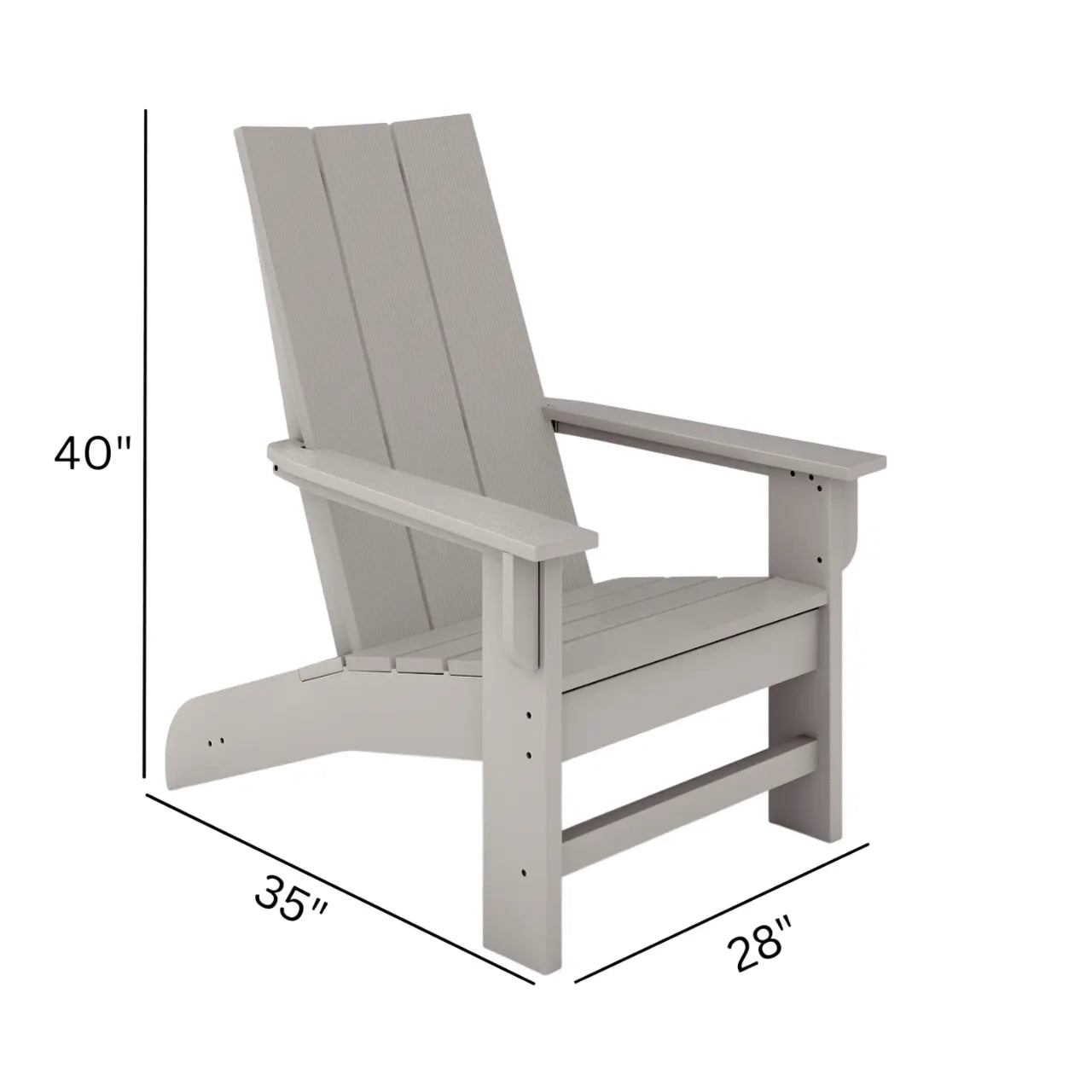 Savannah Outdoor Adirondack Chair SoPoly