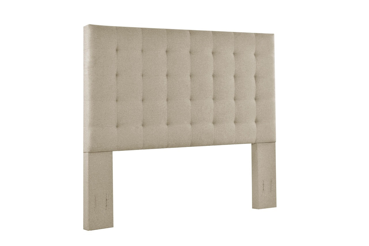Full/Queen Bed Size Elise Beige Upholstered Bolt-On Headboard