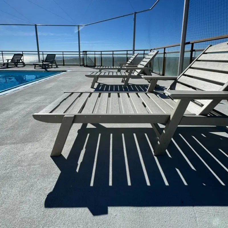 St Simons Outdoor Flat Chaise Lounge SoPoly