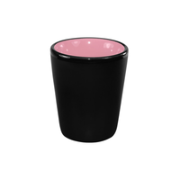 Thumbnail for Pink-In Black-Out Stoneware Shot Glass 1.5 oz. ♡ Set of 4