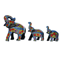 Thumbnail for Set of 3 Paper Mache Good Luck Elephant Sculptures