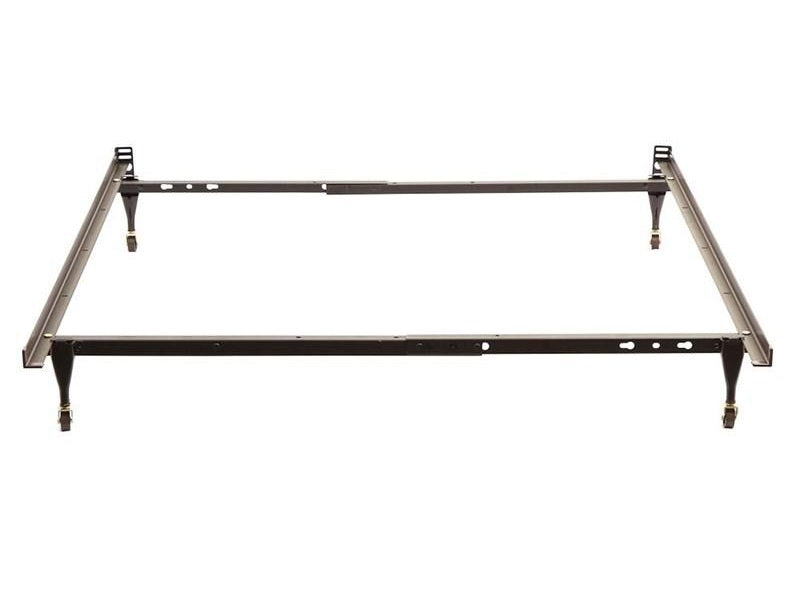 bedCLAW Twin or Full Size Steel Bolt-On Bed Frame with Casters/Wheels