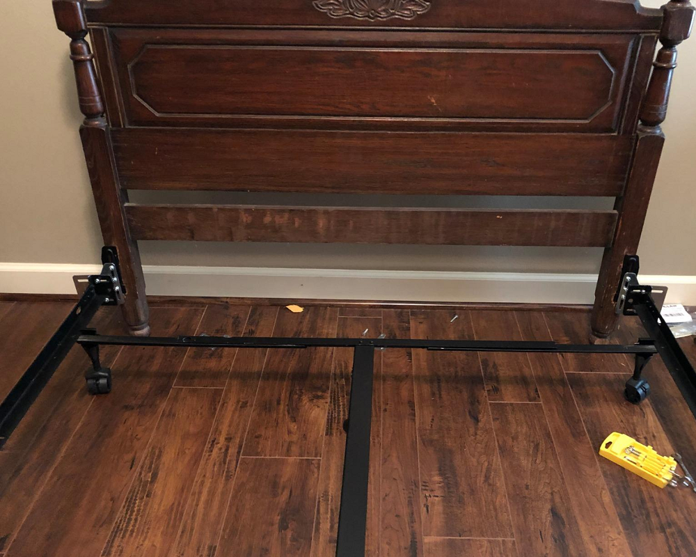bedCLAW Queen Bed Modification Plate, Headboard Attachment Bracket, Set of 2