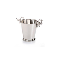 Thumbnail for Zodax Silver Deer Head Wine Cooler, Ice Bucket