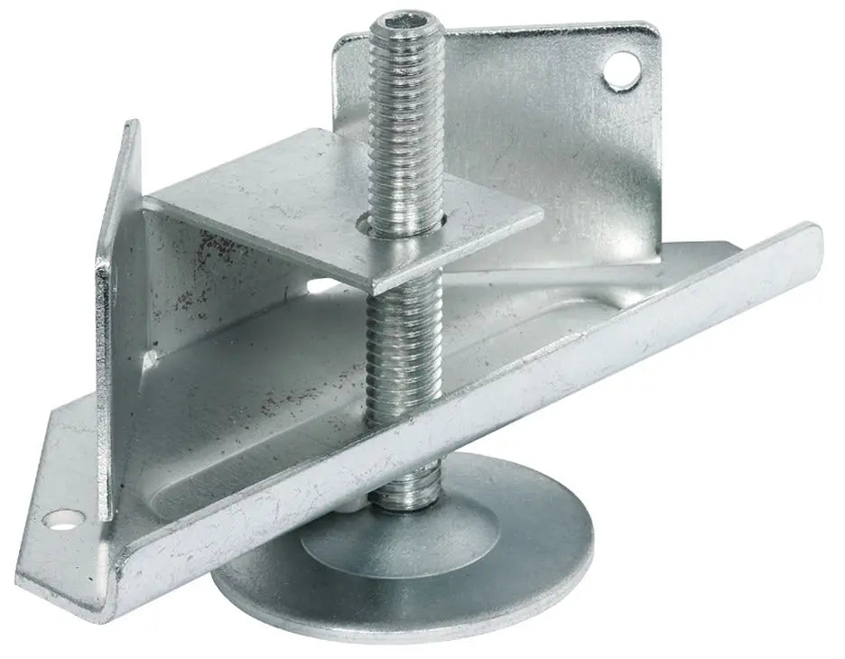 Hafele 637.23.900 Galvanized Steel Base Leveler with Supporting Bracket Hafele