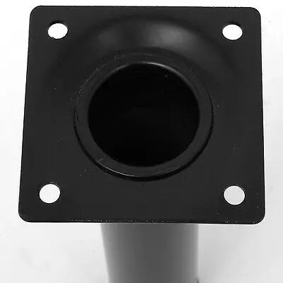 Hafele 6" Cylindrical Black Semi-Gloss Steel Furniture Leg, Set of 4 Häfele America Co.