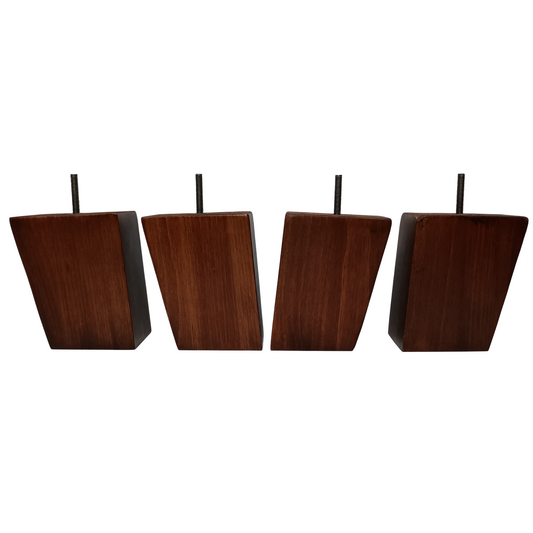 Leg Daddy 5-1/8" Transitional Medium Oak Finish Wood Leg, Set of 4