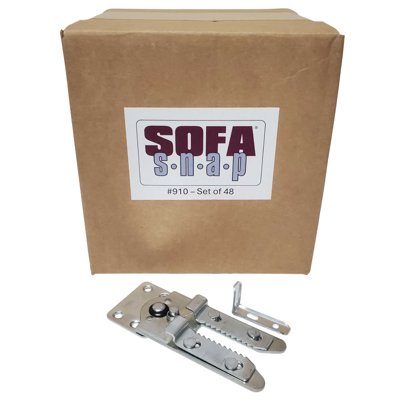 CASE PACK Sofa Snap Sectional Couch Connector (Flat Fixed Mount #910)